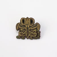 ピンバッジ「ハナカマキリ ゴールド」