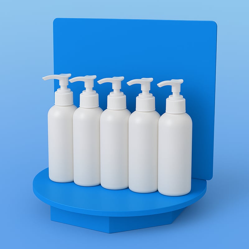 化粧品什器 W300 カウンター什器 （卓上什器） 円形 【紙什器 小ロット
