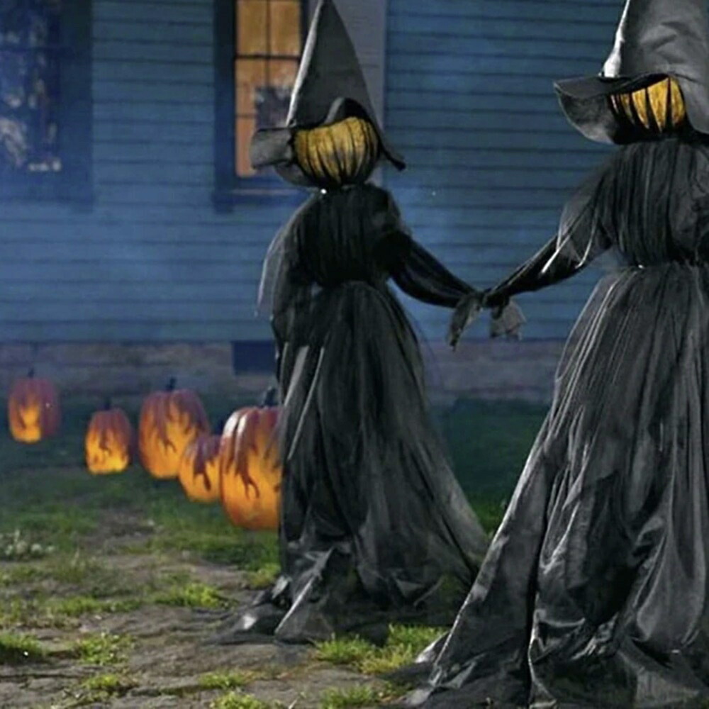 ハロウィン 魔女 ウィッチ 人形 LED ドール ぬいぐるみ 置物 ホラー