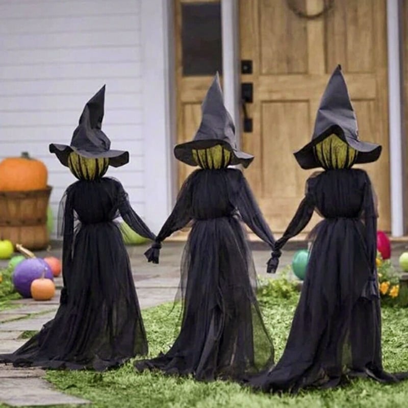 ハロウィン人形 未亡人の魔女の手 2本セット ハロウィン 魔女 ウィッチ 人形 LED ドール ぬいぐるみ 置物