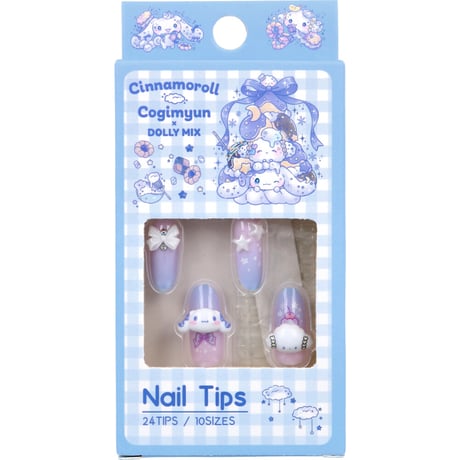 シナモロール こぎみゅん DMX ネイルチップ 24枚入  (KN-01284)