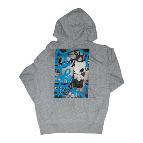 [Graffiti] Zip Hoodie / Gray