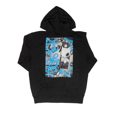 [Graffiti] Zip Hoodie / Black