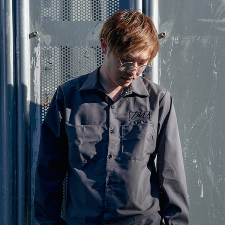 Logo L/S Shirts / Charcoal