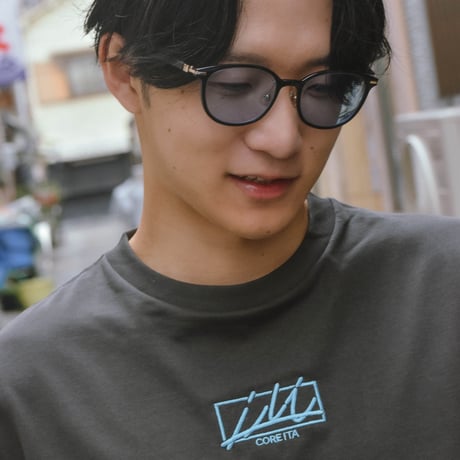 Logo Tee / Black × Blue