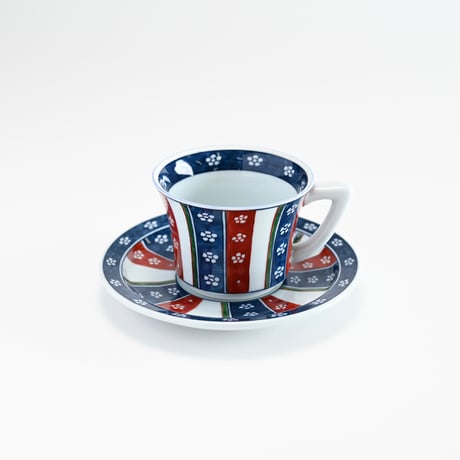 元緑梅コーヒーカップ