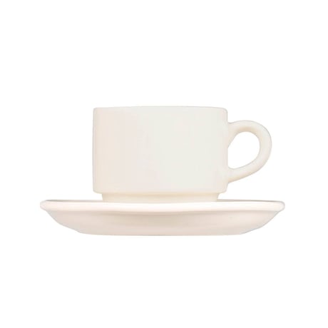 Land stacking cup & saucer