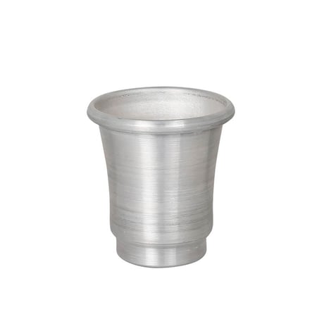 Aluminum pot with saucer