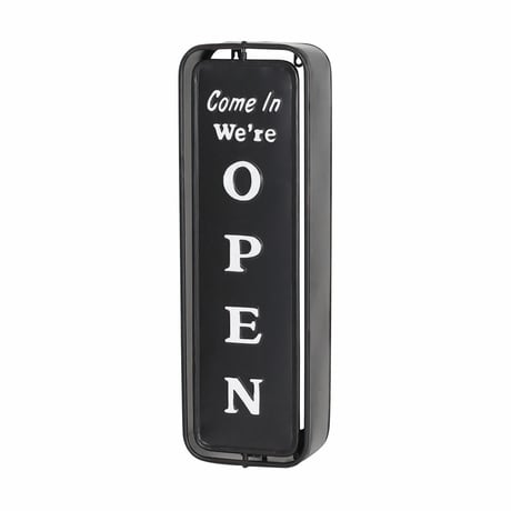 Wall mount spinner sign open-closed　　Black