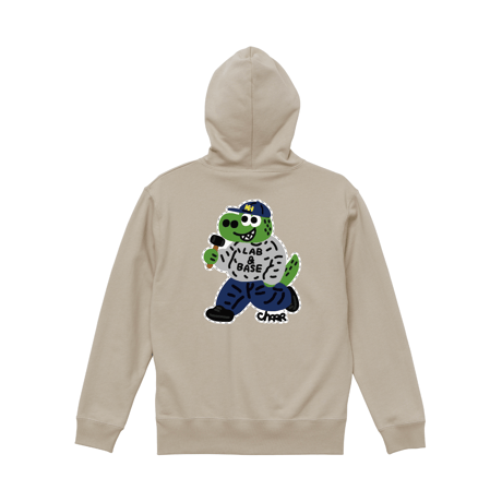 "CHARR" L&B Dinosaur Hoodie / Sand Beige