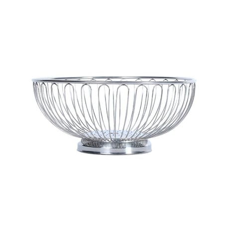 STAINLESS TABLETOP BASKET ROUND L