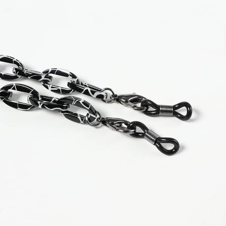 ACETATE CHAIN BACK-LOOP BLACK CRACK