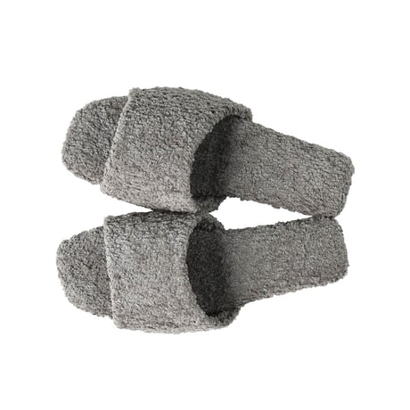 DURA-SOLE SLIPPERS WOMEN CURLY GRAY