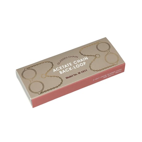 ACETATE CHAIN BACK-LOOP BLACK CRACK