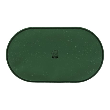 SILICONE PLACE MAT OVAL DARK GREEN