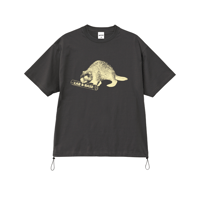 L&B Relax fit Beaver T-Shirt / Charcoal