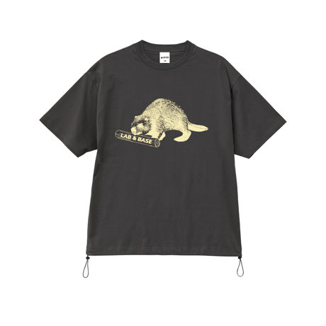 L&B Relax fit Beaver T-Shirt / Charcoal