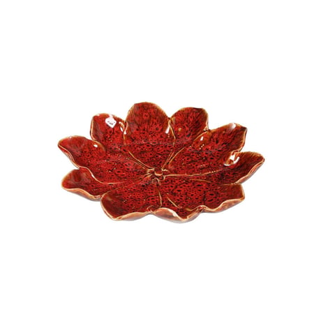 DAHLIA FLOWER DECOR PLATE
