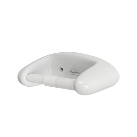 Porcelain toilet paper holder