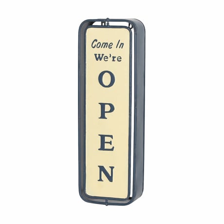 Wall mount spinner sign open-closed　　Black