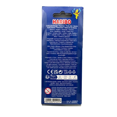 HARIBO Keychain acrylic Goldbear Blue