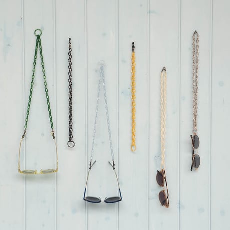 ACETATE CHAIN BACK-LOOP BLACK CRACK