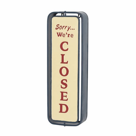 Wall mount spinner sign open-closed　　Black
