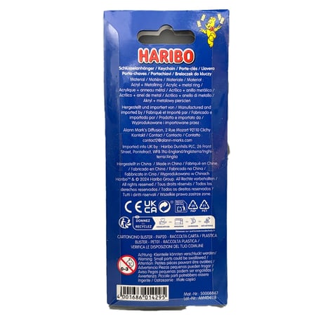 HARIBO Keychain acrylic Goldbear Clear