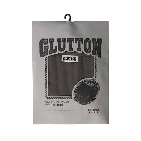 GLUTTON2 POT HOLDER GRAY