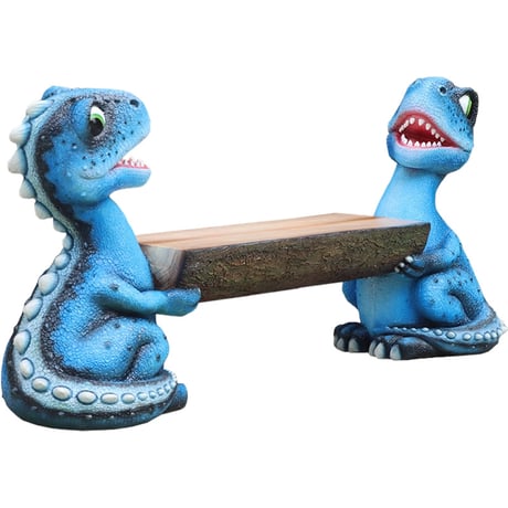 青い恐竜のベンチ / Dino Bench - Gelcoat Version - Gelcoat
