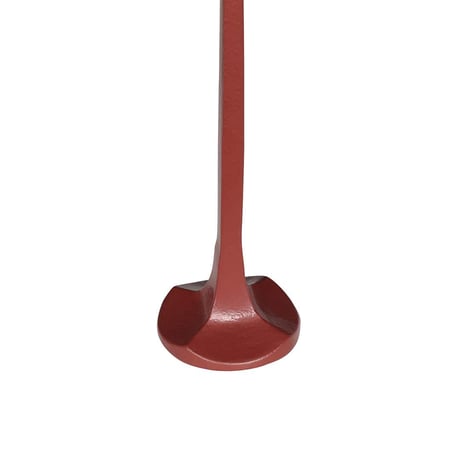 IRON CANDLE HOLDER DIAMOND RED L