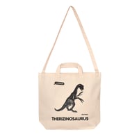 2way tote bag　Natural / テリジノサウルス