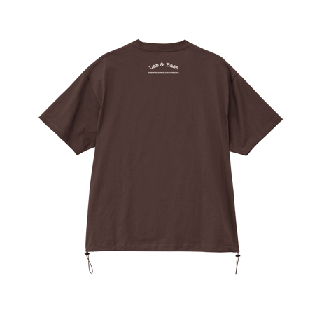 L&B Relax fit Beaver T-Shirt / Dark Chocolate