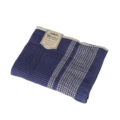 Waffle indie towel  Blue