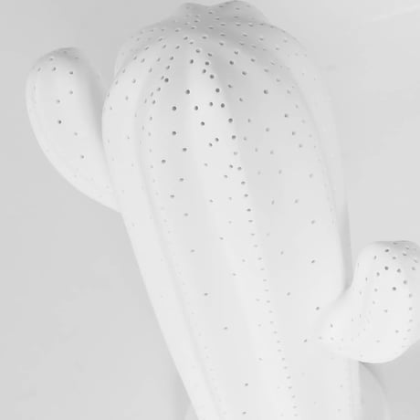 PORCELAIN CACTUS LIGHT MAT WHITE