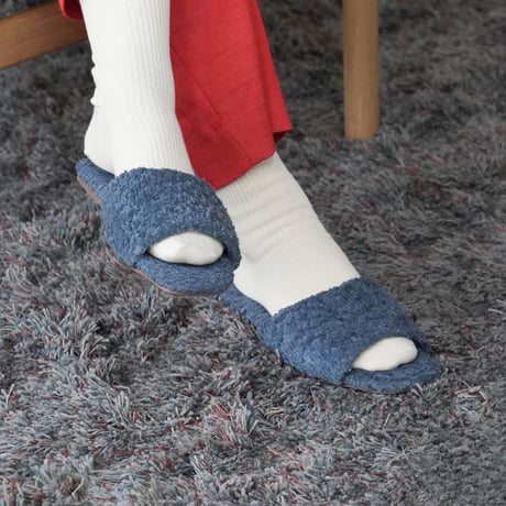 DURA-SOLE SLIPPERS MEN CURLY BLUE