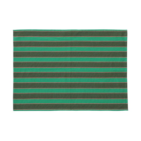 KITCHEN CLOTH BORDER BROWN/GREEN