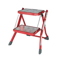 Folding 2-steps ladder Red