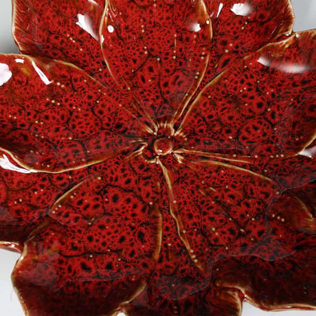 DAHLIA FLOWER DECOR PLATE