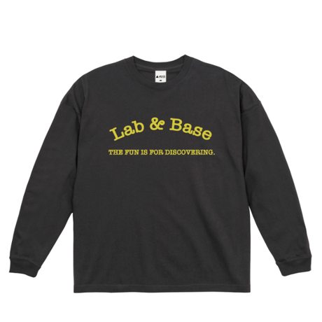 Big silhouette Long T-shirt -LAB & BASE- / Charcoal