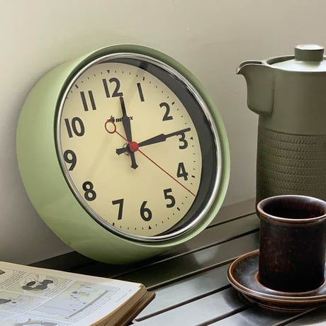 WALL CLOCK SAGE GREEN