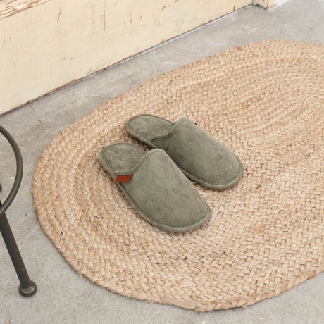 CORDUROY SLIPPERS EV WOMEN/GREEN