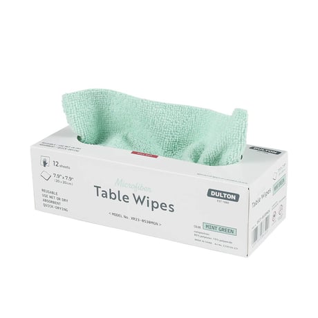 Microfiber table wipes