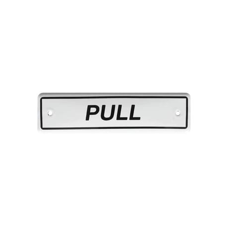Enameled sign  PUSH