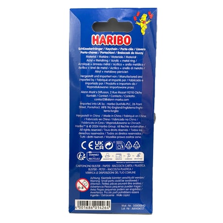 HARIBO Keychain acrylic Goldbear Red