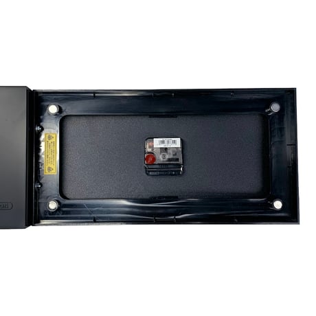 DOUBLE FACE CLOCK RECTANGLE GRAY