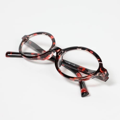 READING GLASSES BLACK RED