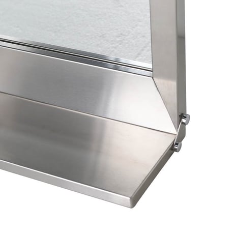 SS Frame mirror with bracket S