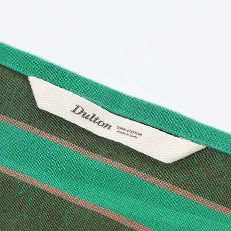 KITCHEN CLOTH BORDER BROWN/GREEN