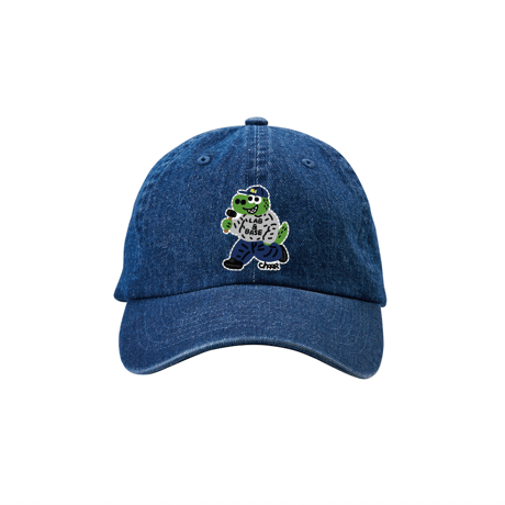"CHARR" L&B Dinosaur CAP / Dark Blue Denim